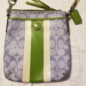 Coach Blue/Green Crossbody Bag Small